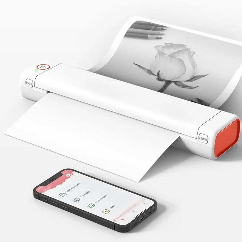 Action Outdoors Limited Portable A4 Bluetooth Thermal Printer Portable A4 Bluetooth Thermal Printer