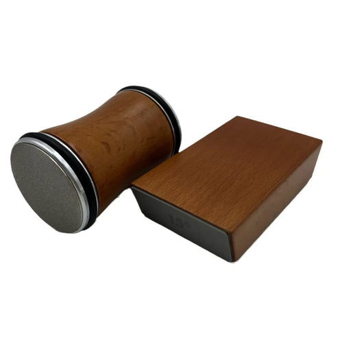 Solid Wood-Aluminum Alloy Emery Rolling Whetstone Wood Color by China Dropship