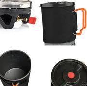 Portable Camping Coffee Maker Set - 0.9L French Press with Integrated Gas Stove System by Mead's Supply & Equipment Outfitters limited
