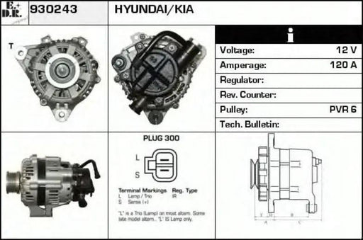 Alternator 37300-27021 021319261 021319262 3730027020 3730027021 Fits Hyundai Sonata Kia Magentis by JBH AUTO PARTS