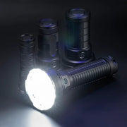 Mead's Supply & Equipment Outfitters limited Torches & Flashlights High-Power LED Flashlight — Rechargeable Aluminium Torch for Outdoor, Emergency & Self-Defence High-Power LED Flashlight — Rechargeable Aluminium Torch for Outdoor, Emergency & Self-Defence