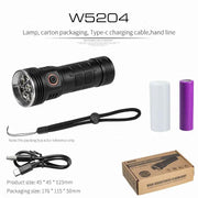 Mead's Supply & Equipment Outfitters limited Torches & Flashlights High-Power LED Flashlight — Rechargeable Aluminium Torch for Outdoor, Emergency & Self-Defence High-Power LED Flashlight — Rechargeable Aluminium Torch for Outdoor, Emergency & Self-Defence