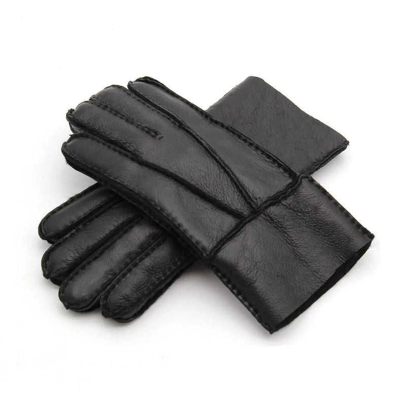 Genuine Leather Gloves - Warm Sheepskin for Men by Mead's Supply & Equipment Outfitters limited