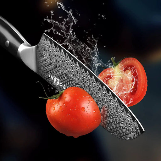Kegani Santoku Knife 7 Inch Japanese Santoku Knife, 73 Layers AUS-10 Damascus Japanese Knife, FullTang G10 Handle Damascus Santoku Knife With Case & Sheath - Santoku Knife by China Dropship
