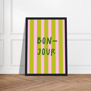 Bonjour by Blank Wall Print Shop