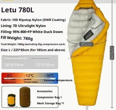 Mead's Supply & Equipment Outfitters limited Sleeping Bags Ultralight Down Sleeping Bag for Camping & Hiking Ultralight Down Sleeping Bag for Camping & Hiking
