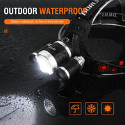 BORUiT HP700 LED Headlamp Head Torch Lamp Rechargeable Light Headlight Camping by China Dropship