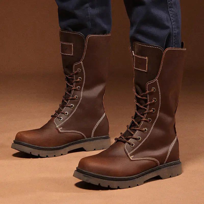 Men's Waterproof Leather Martin Boots | Hiking & Combat Boots by Mead's Supply & Equipment Outfitters limited