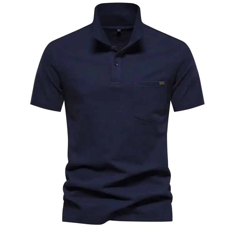 Men's 100% Cotton Polo Shirt - Classic Short Sleeve Polo with Pocket | Casual Summer Wear by Mead's Supply & Equipment Outfitters limited