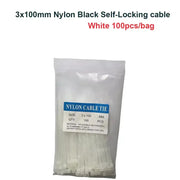 Habicare 100PCS Colourful Nylon Cable Ties 3x100mm Self-Locking 100PCS Colourful Nylon Cable Ties 3x100mm Self-Locking