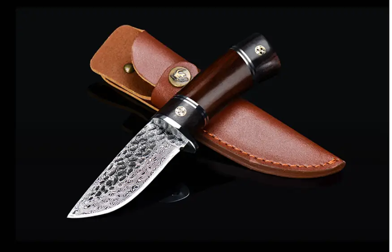 Damascus Steel Tactical Knife with High Hardness by Mead's Supply & Equipment Outfitters limited