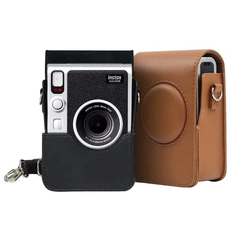 Habicare PU Leather Camera Case For Fujifilm Instax Mini Evo With Shoulder Strap PU Leather Camera Case For Fujifilm Instax Mini Evo