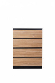 Camie Chest of 4 Drawers Black by sue-e furniture