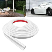 Camper Van Gutter Rain Guard – J Shape Drip Stop PVC Rain Gutter (5m) by Habicare