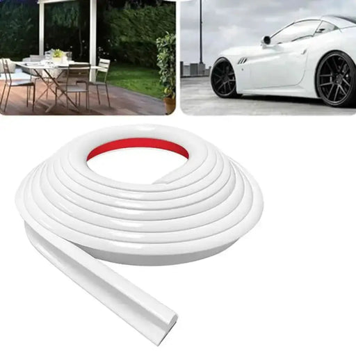 Camper Van Gutter Rain Guard – J Shape Drip Stop PVC Rain Gutter (5m) by Habicare