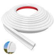 Camper Van Gutter Rain Guard – J Shape Drip Stop PVC Rain Gutter (5m) by Habicare