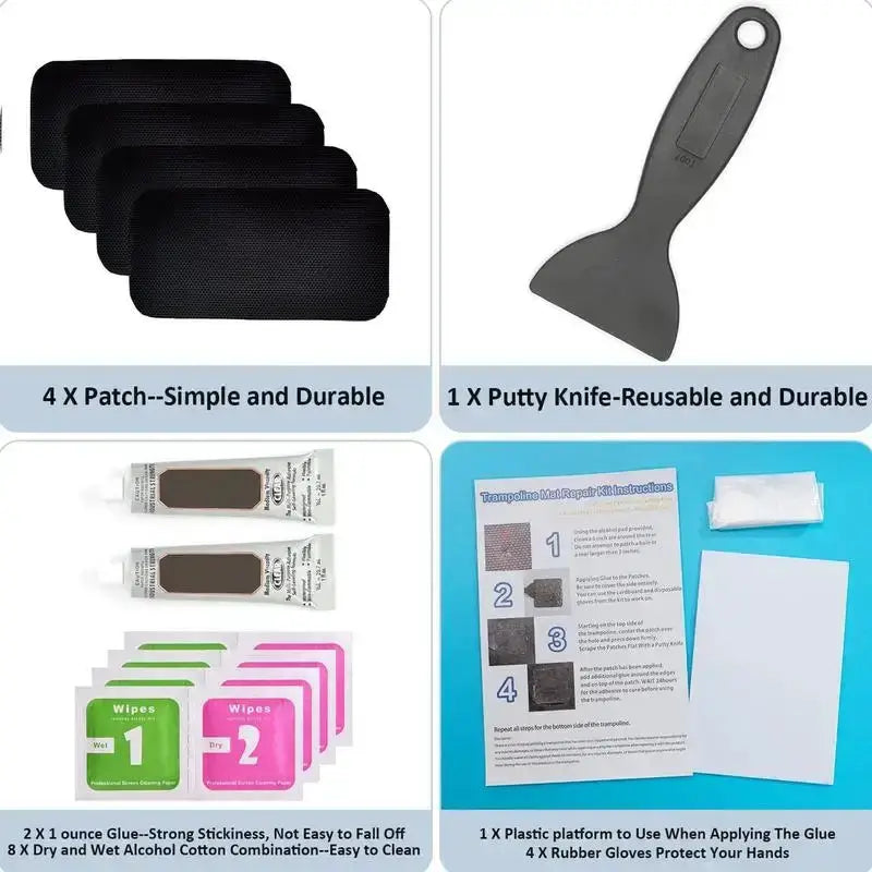 Trampoline Patch Repair Kit by Habicare