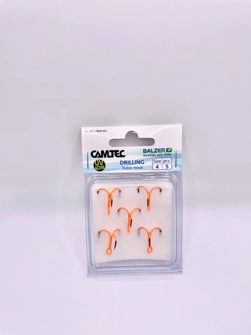 Balzer Fishing Hooks & Trace's CamTec UV Treble Hook Orange (5x Pack) CamTec UV Treble Hook Orange (5x Pack)