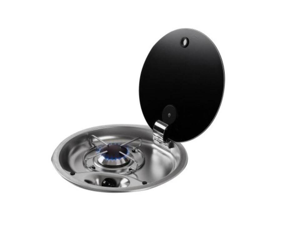 CAN Single Burner Gas Hob and SS Glass Lid - Action Outdoors Kiwi