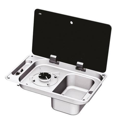 Rectangular Gas Hobb Cooker & in-built Sink - Action Outdoors Kiwi