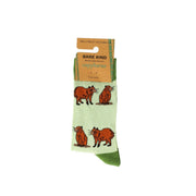Barekind NZ Socks Save the Green Capybara Bamboo Socks Save the Green Capybara Bamboo Socks