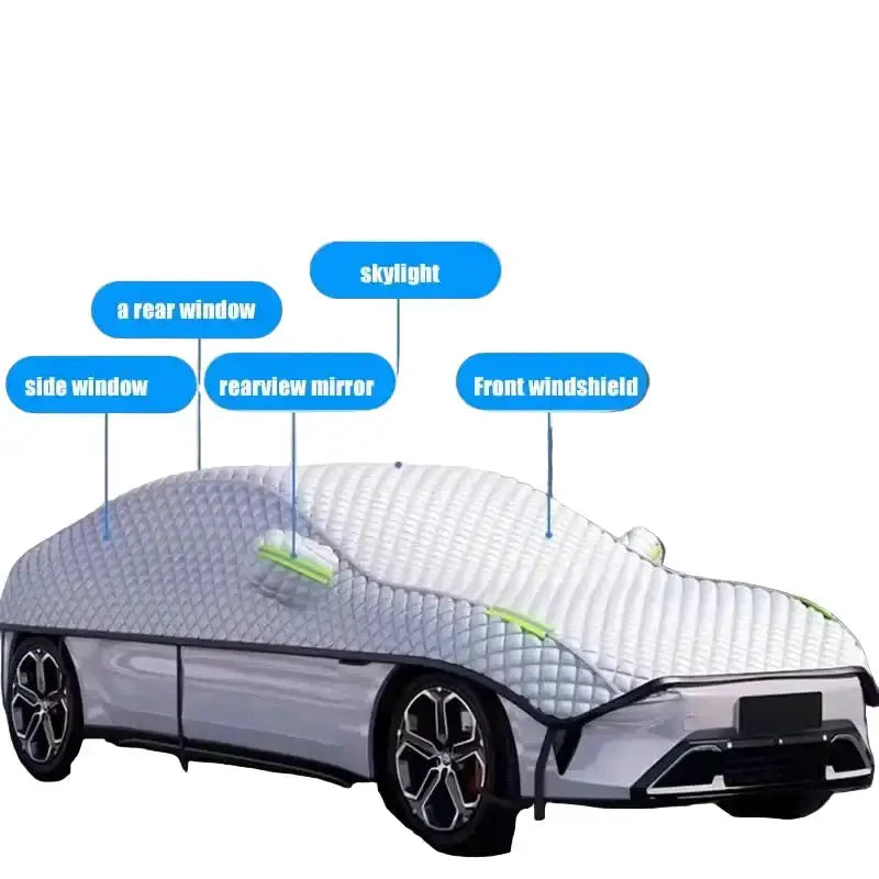Car Cover Outdoor Waterproof All-Season Sunshade & Hail Protection (4 types available) by Habicare