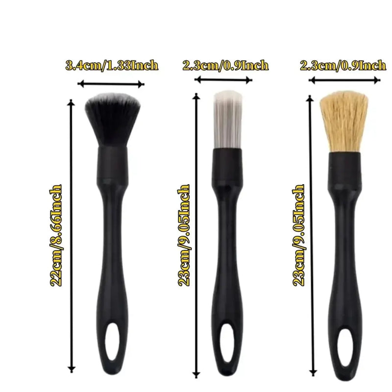 Car Detailing Brush Set (4–5PCS) by Habicare