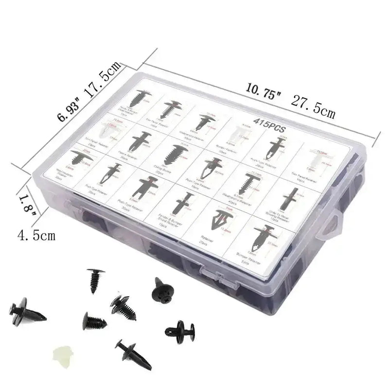 Car Fastener Clip Kit – Plastic Rivets & Retainer Pins (different types available) by Habicare