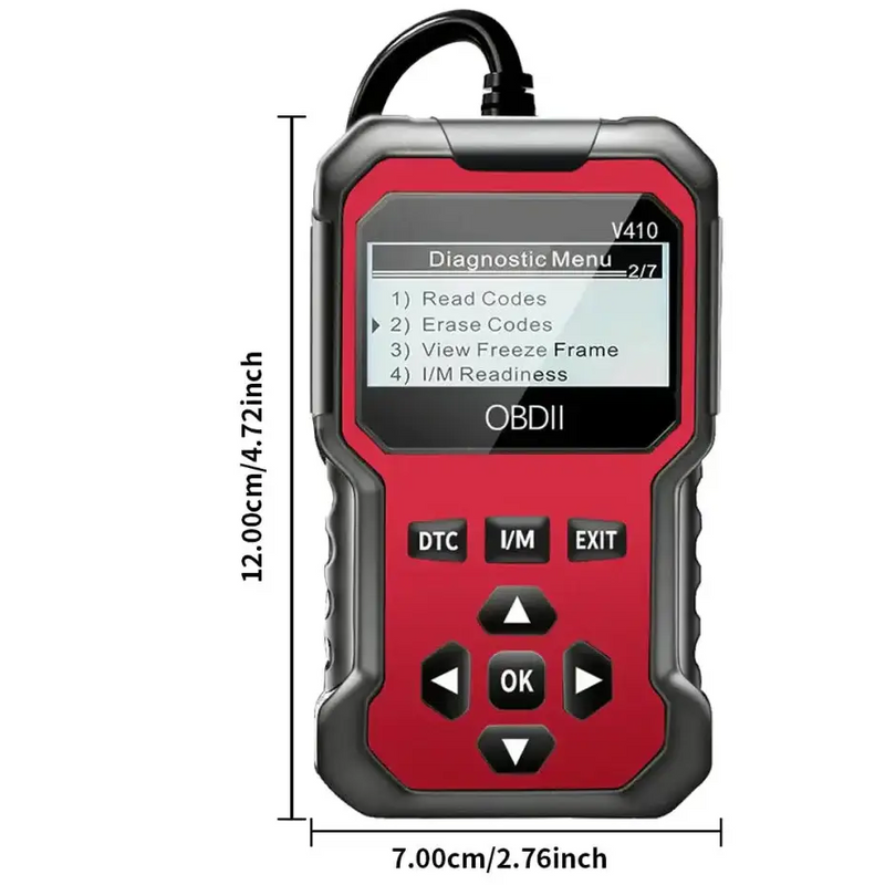 OBD2 Engine Fault Code Reader & Diagnostic Scanner for Cars