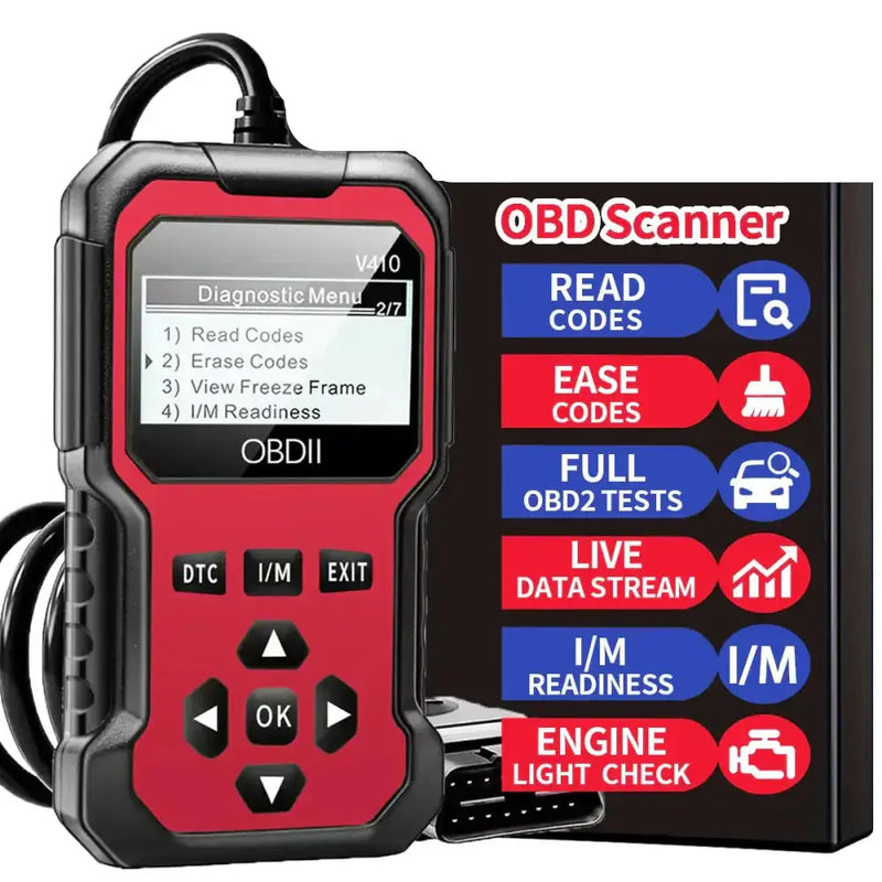 OBD2 Engine Fault Code Reader & Diagnostic Scanner for Cars