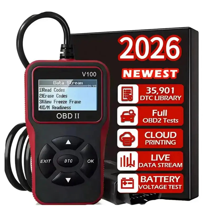 OBD2 Scanner, Voltage & Engine Fault Code Reader by Habicare