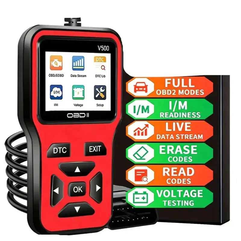 OBD2 Scanner, Voltage & Engine Fault Code Reader by Habicare