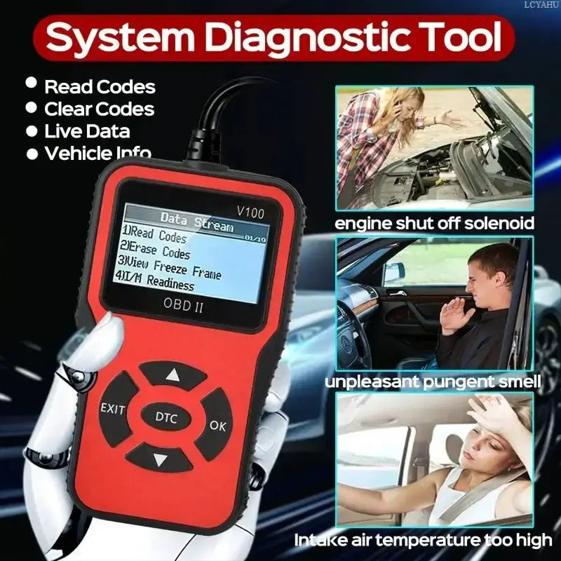 OBD2 Scanner, Voltage & Engine Fault Code Reader by Habicare