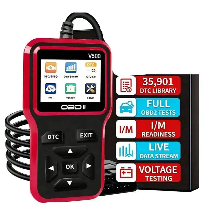 OBD2 Scanner, Voltage & Engine Fault Code Reader by Habicare