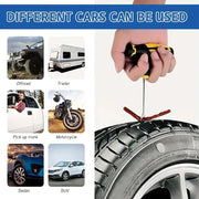 Car Tyre Repair Kit with Durable Strips & Super Glue by Habicare