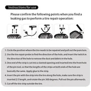 Car Tyre Repair Kit with Durable Strips & Super Glue by Habicare