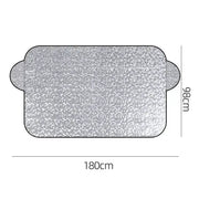 Car Windshield Snow & Ice Protector – Front/Rear Winter / Sunshade Cover by Habicare