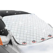 Car Windshield Snow & Ice Protector – Front/Rear Winter / Sunshade Cover by Habicare