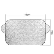 Car Windshield Snow & Ice Protector – Front/Rear Winter / Sunshade Cover by Habicare