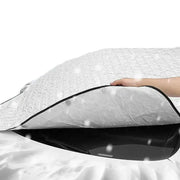 Car Windshield Snow & Ice Protector – Front/Rear Winter / Sunshade Cover by Habicare