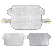 Car Windshield Snow & Ice Protector – Front/Rear Winter / Sunshade Cover by Habicare