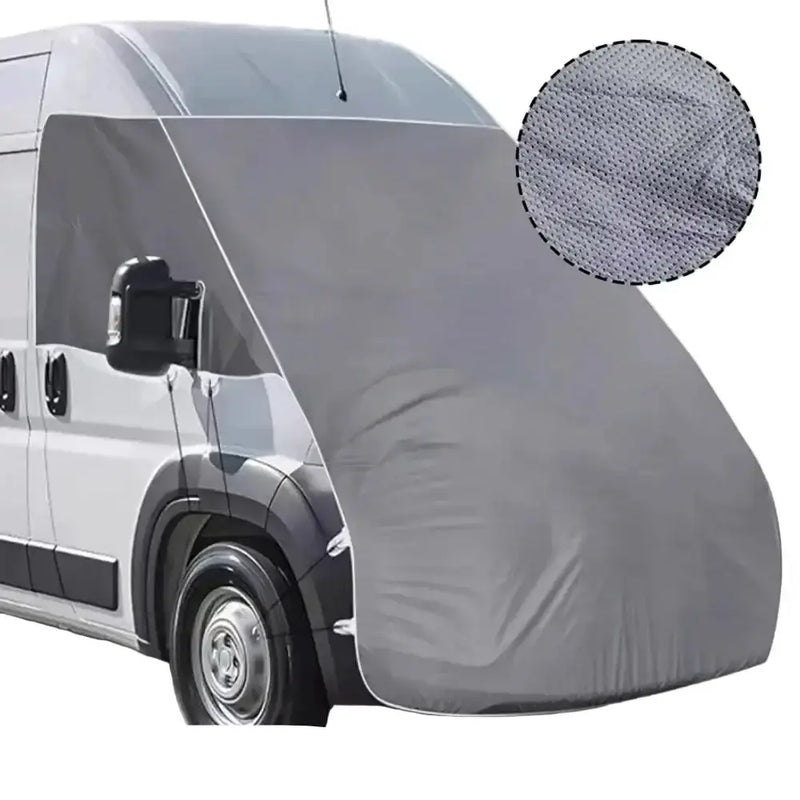 Caravan Motorhome Bonnet & Tailgate Protector Cover (Black & Gray) by Habicare
