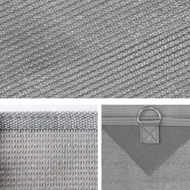Caravan Privacy Screen Roll Out Awning 2.1x1.8M Sun Shade Pop Top End Wall Grey by SportZone.co.nz