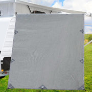 Caravan Privacy Screen Roll Out Awning 2.1x1.8M Sun Shade Pop Top End Wall Grey by SportZone.co.nz