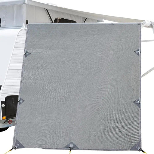 Caravan Privacy Screen Roll Out Awning 2.1x1.8M Sun Shade Pop Top End Wall Grey by SportZone.co.nz