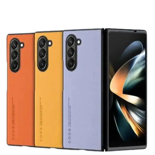 Carbon Fiber & Leather Case for Samsung Galaxy Z Fold 6/5/4/3 by Habicare