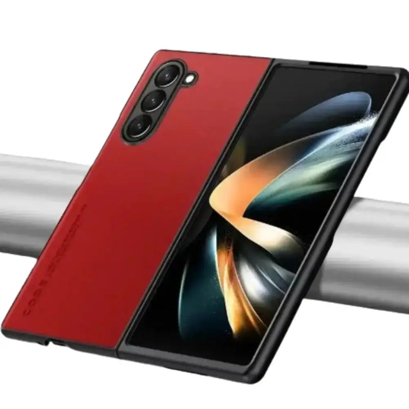 Carbon Fiber & Leather Case for Samsung Galaxy Z Fold 6/5/4/3 by Habicare