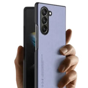 Carbon Fiber & Leather Case for Samsung Galaxy Z Fold 6/5/4/3 by Habicare