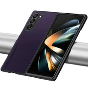 Carbon Fiber & Leather Case for Samsung Galaxy Z Fold 6/5/4/3 by Habicare