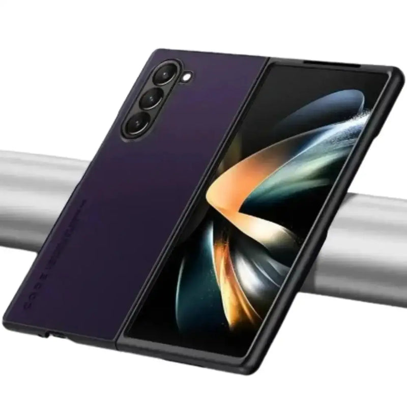 Carbon Fiber & Leather Case for Samsung Galaxy Z Fold 6/5/4/3 by Habicare